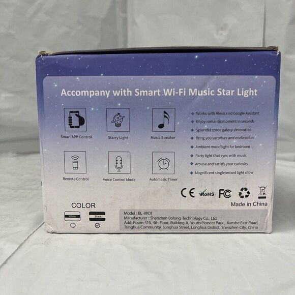 Lacoco BL-XK01 Bluetooth Music Speaker Galaxy Projector Star Night Light NS108 - Picture 5 of 7